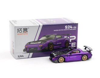 MAZDA RX7 RE Amemiya Wide Body, purple metallic / black