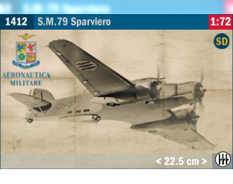 Сборная модель SAVOIA MARCHETTI S.79 Sparviero Airplane Military 1942