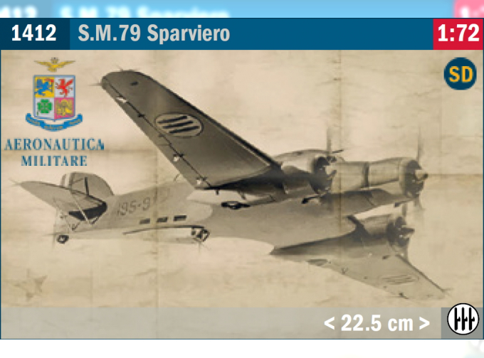 Сборная модель SAVOIA MARCHETTI S.79 Sparviero Airplane Military 1942