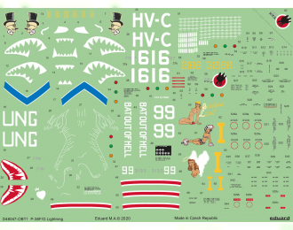 Декаль для P-38F/ G