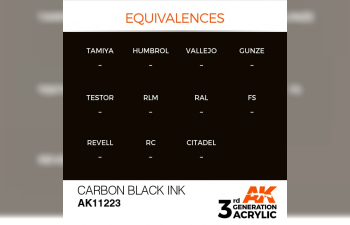 Краска акриловая 3rd Generation Carbon Black INK 17ml