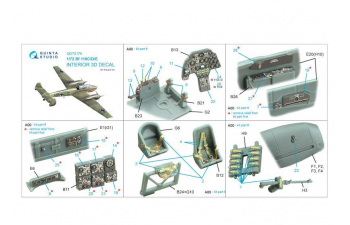 3D Декаль интерьера для Bf 110C/D/E (Eduard)