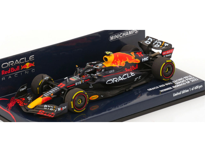 RED BULL F1 Rb18 Team Oracle Red Bull Racing N11 Winner Monaco Gp (2022) Sergio Perez, Matt Blue Yellow Red