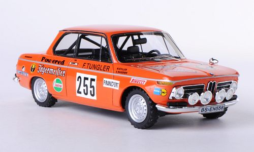 BMW 2002 Jagermeister 255 W.Stiller A.Wagener Rally Monte Carlo 1973, red