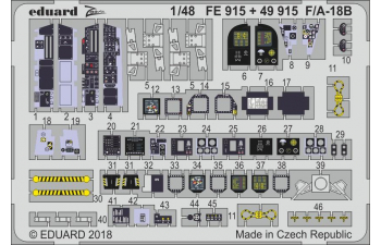 Фототравление для F/ A-18B interior