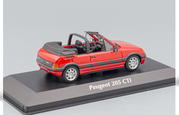 PEUGEOT 205 CTI Convertible (1990), red