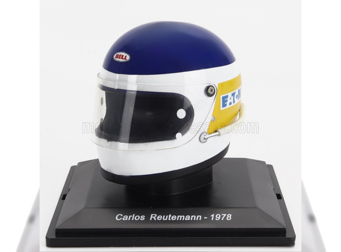 HELMET F1 Casco - Ferrari 312t3 N11 Season (1978) Carlos Reutemann, White Blue