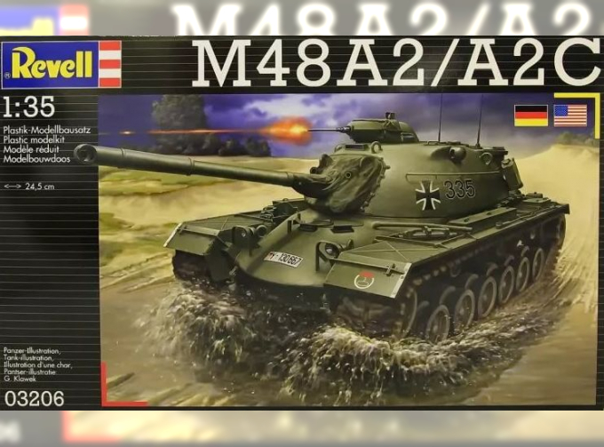 Сборная модель Американский средний танк M48A2 / A2C