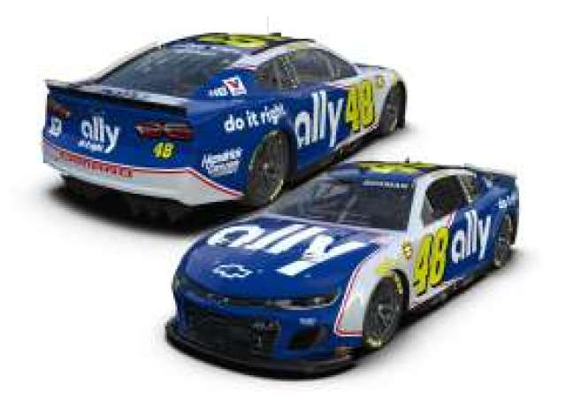 CHEVROLET #48 Alex Bowman *Ally*, blue/white/yellow 2024