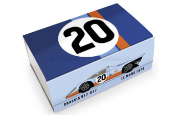 PORSCHE 917k Team Jwa-gulf №20 24h Le Mans (1970) Jo Siffert - Brian Redman - Gulf Livery, Light Blue Orange