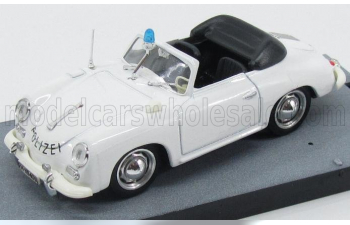 PORSCHE 356 Cabriolet Switzerland Polizei - Police + Figure 1952, White