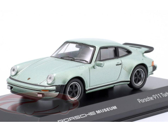 PORSCHE 911 Turbo 3.0 (1975), silver-green / black Tires