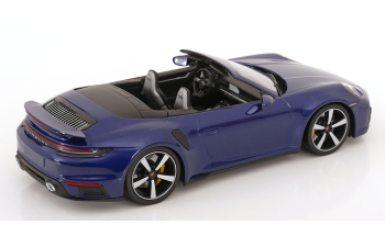 PORSCHE 911 (992) Turbo S Convertible (2020), blue metallic