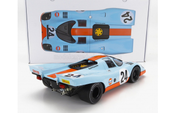 PORSCHE 917k Team John Wyer Automotive Engineering N 24 1000km Spa (1970) J.Siffert - B.Redman, Light Blue Orange