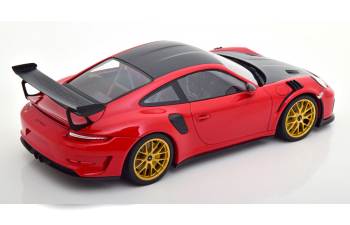 PORSCHE 911 (991 II) GT3 RS Weissach Package (2019), rot/black