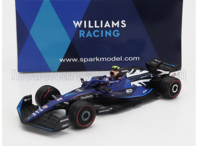 WILLIAMS F1 Fw45 Team Williams Racing №2 (800th Gp) British Gp (2023) Logan Sargeant, Blue