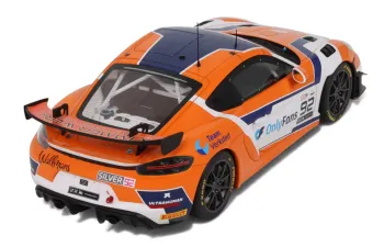 PORSCHE 718 Cayman GT4 RS Clubsport #92 E.Hayerdahl/N.Maloy GT4 European Series (2024), orange / white
