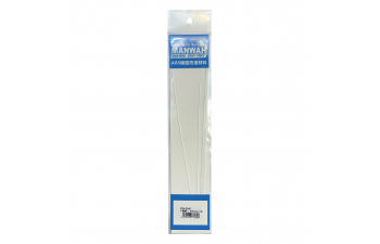 Пластиковый профиль полукруглый пруток 1,0мм*250мм, 8шт