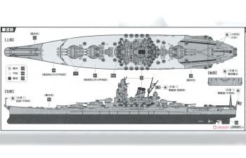 Сборная модель IJN Series IJN Battleship Yamato