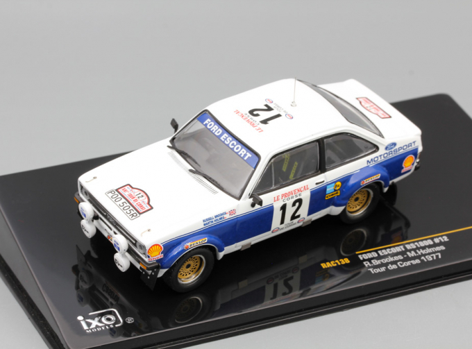 FORD Escort RS1800 No12 R.Brookes-M.Holmes Tour de Corse (1977), white / blue