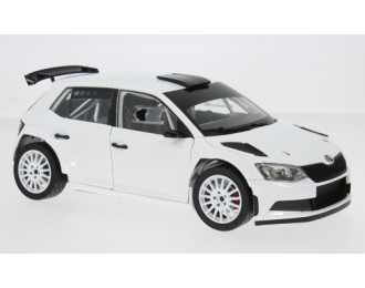 Skoda Fabia III R5 2015, white