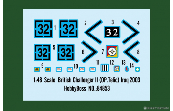 Сборная модель British Challenger II (OP.Telic) Iraq 2003