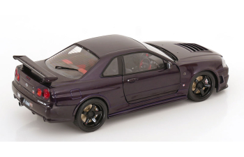 NISSAN Skyline (R34) GT-R Z Tune RHD (1999), dark purple (midnight purple)