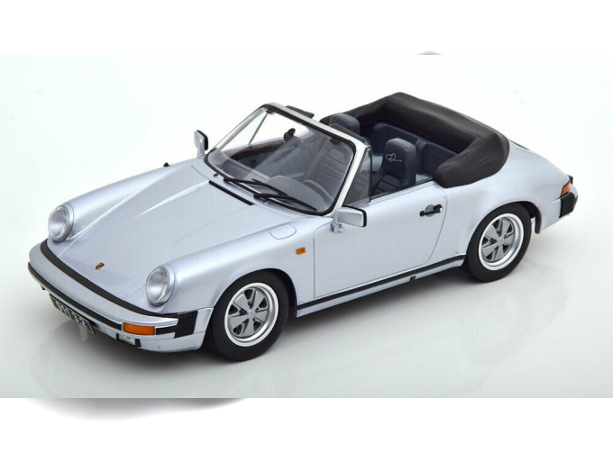 PORSCHE 911 3.2 Cabriolet 1988, silver grey