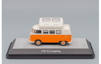 VOLKSWAGEN T1 Camping (кемпер) 1958, orange / beige