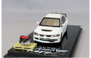 MITSUBISHI Lancer Evolution Viii With Engine (2000), white