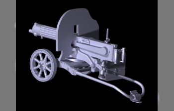 Сборная модель Российский пулемет "Максим" (1910/30 г.). Soviet Maxim Machine Gun(1910/30)