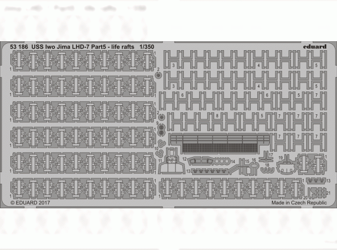 Фототравление для USS Iwo Jima LHD-7 5 часть, шлюпки