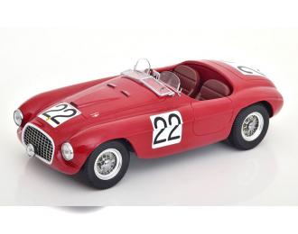 FERRARI 166mm Barchetta 2.0l V12 Spider Team Peter Mitchell-thomson N 22 Winner 24h Le Mans 1949 L.chinetti - L.selsdson, Red