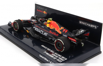 RED BULL F1 Rb18 Team Oracle Red Bull Racing N11 2nd Belgium Gp (2022) Sergio Perez, Matt Blue Yellow Red