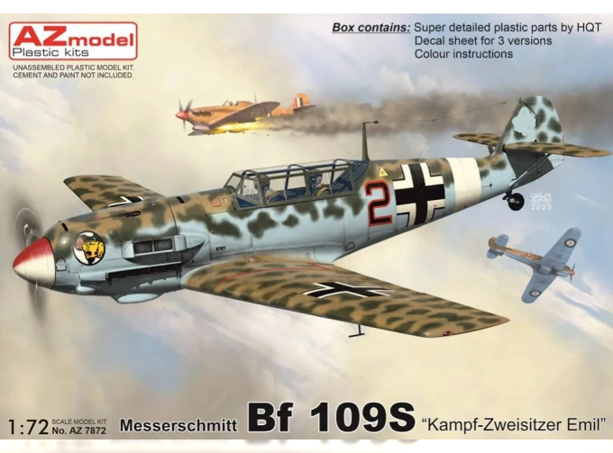 Сборная модель Messerschmitt Bf-109S "Kampf-Zweisitzer Emil"