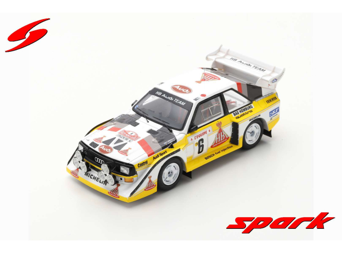 Audi Sport quattro S1 E2 #6 3rd Rally Monte Carlo 1986 H. Mikkola - A. Hertz
