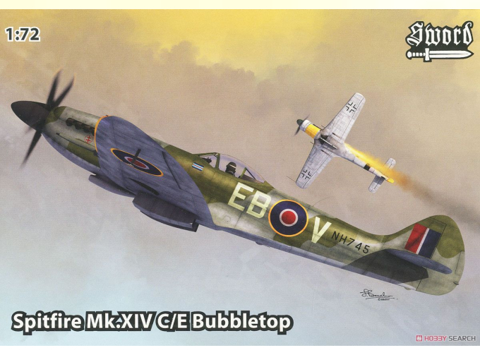 Сборная модель Spitfire Mk.XIV C/E Bubbletop