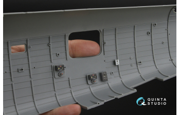 3D Декаль интерьера кабины B-24D/B-24J Liberator: носовой, центральный и задний отсеки (Hobby Boss)