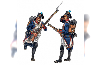 Сборная модель фигурки французская пехота /French Infantry - Military - 1798 - 1805