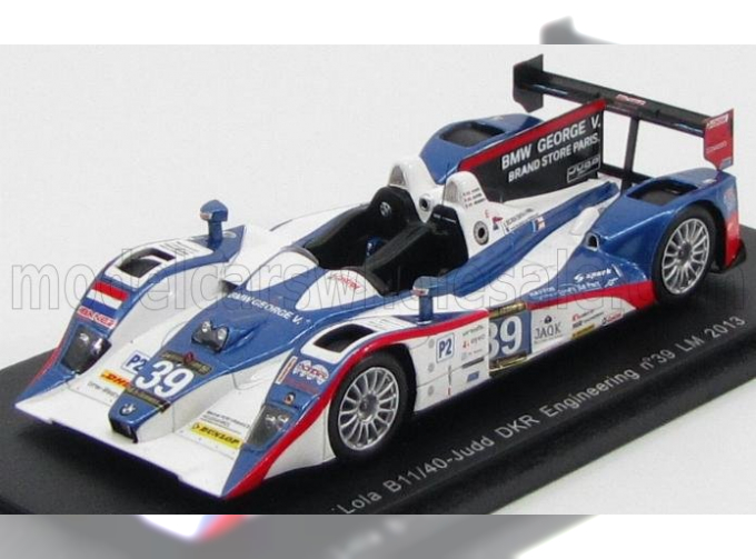 LOLA B11/40-judd Dkr Engineering N39 24h Le Mans (2013) R.Brandela - O.Porta - S.Raffin, White Blue Met