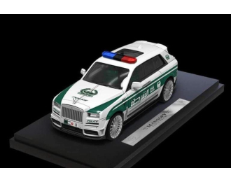ROLLS-ROYCE Cullinan Dubai Police, white / green