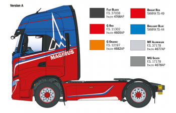 Сборная модель IVECO FIAT S-way S460 Magirus Tractor Truck 2-assi 2022
