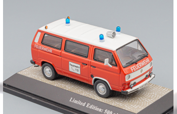 VOLKSWAGEN T3-b bus - Feuerwehr, red