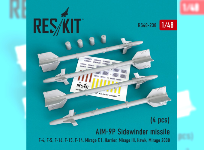 Ракета AIM-9P "Sidewinder" (4 штуки)