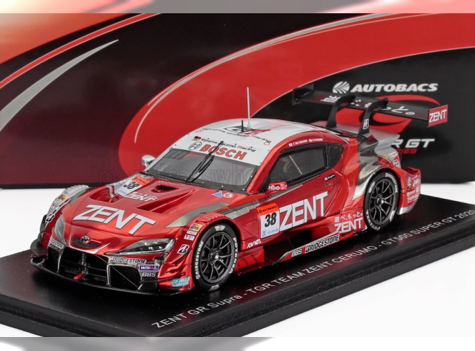 TOYOTA Supra Gr Team Zent Cerumo №38 Gt500 Class Super Gt (2020) Yuji Tachikawa - Hiroaki Ishiura, Red White
