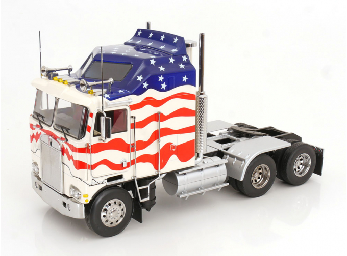 KENWORTH K100 Aerodyne Stars Stripes (1976), white blue red