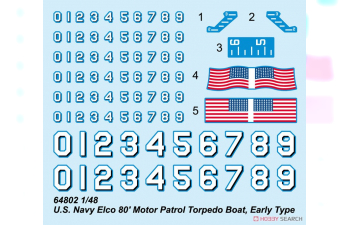 Сборная модель Патрульный торпедный катер Elco 80 ВМС США, Ранний тип