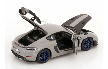 PORSCHE Cayman GT4 RS Weissach Package (2023), grey carbon-black