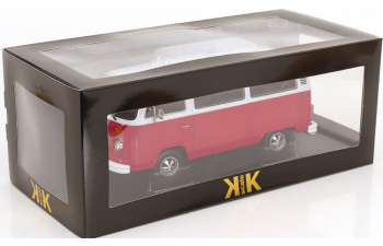 VOLKSWAGEN T2b Bus with Fuchs rims (1972), red/white
