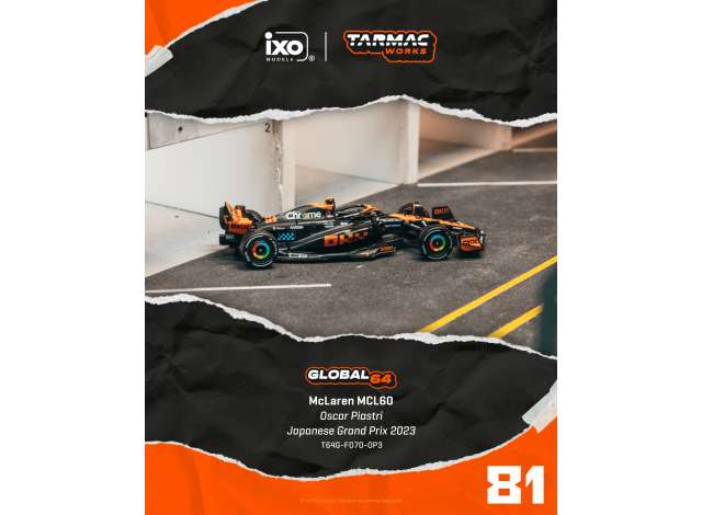 McLaren MCL60 Oscar Piastri Japanese Grand Prix, various 2023